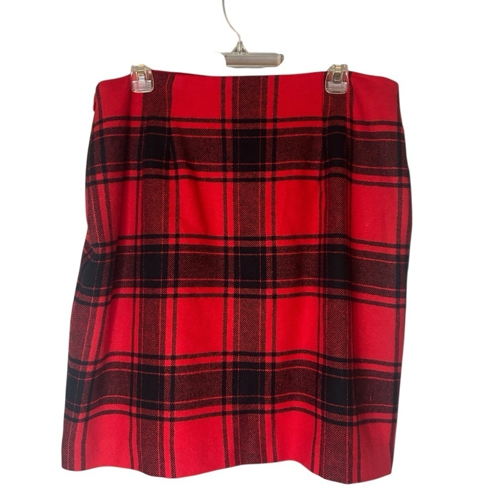 Copy. Talbots Red Plaid Wool Skirt Women’s Size 12 – Classic Tartan